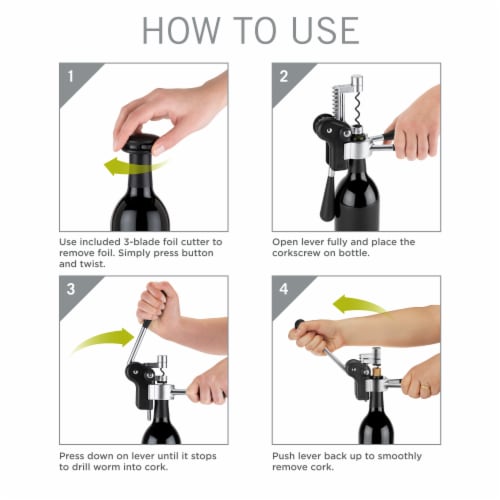 True Fabrications Lever Corkscrew Set Perspective: bottom
