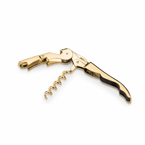 Gold Signature Double Hinged Corkscrew by Viski Perspective: bottom