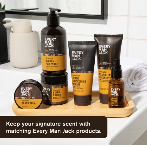 Every Man Jack® Sandalwood Naturally Derived Grooming Beard Balm Perspective: bottom