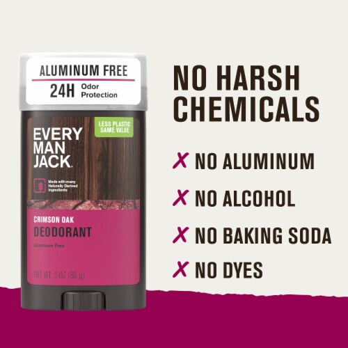 Every Man Jack® Crimson Oak Men’s Aluminum Free Natural Deodorant Perspective: bottom