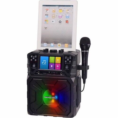 Karaoke USA SD520 MP3 Portable Karaoke System - Black Perspective: bottom