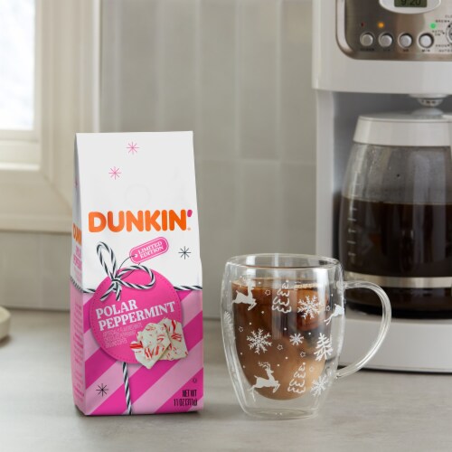 Dunkin’ Polar Peppermint Artificially Flavored Ground Coffee Perspective: bottom