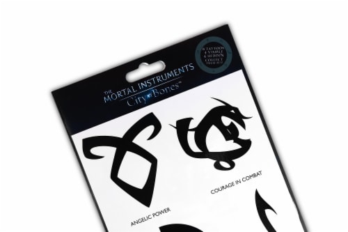 The Mortal Instruments City Of Bones Tatoos Battle Runes 8 Pack Perspective: bottom
