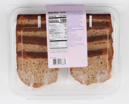 Simple Joys Bakery Banana Nut Sliced Cakes Perspective: bottom