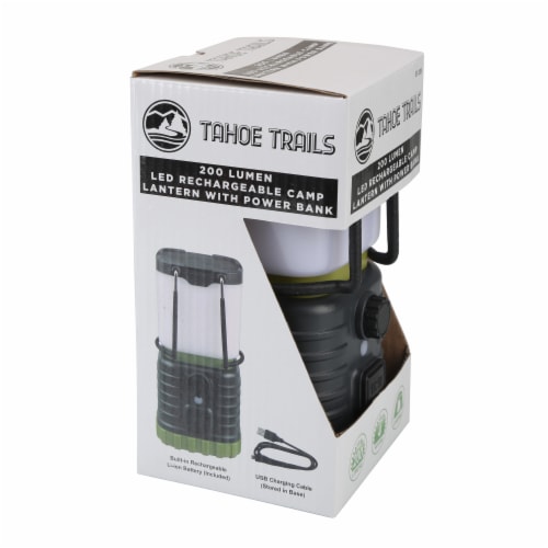 Tahoe Trails LED Rechargeable Camp Lantern Perspective: bottom