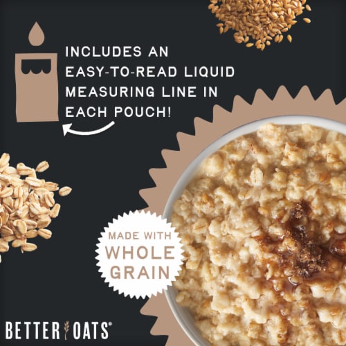 Better Oats® 100 Calories Maple & Brown Sugar Instant Oatmeal Perspective: bottom