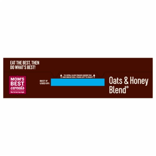 Mom's Best Oats & Honey Blend Cereal Perspective: bottom