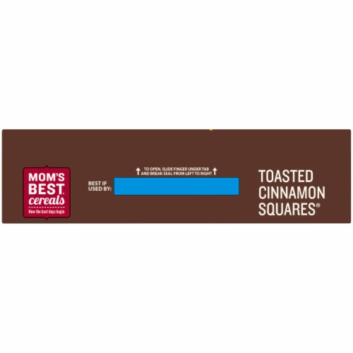 Mom's Best Toasted Cinnamon Squares Cereal Perspective: bottom