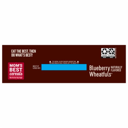 Mom's Best Blueberry Wheatfuls Cereal Perspective: bottom