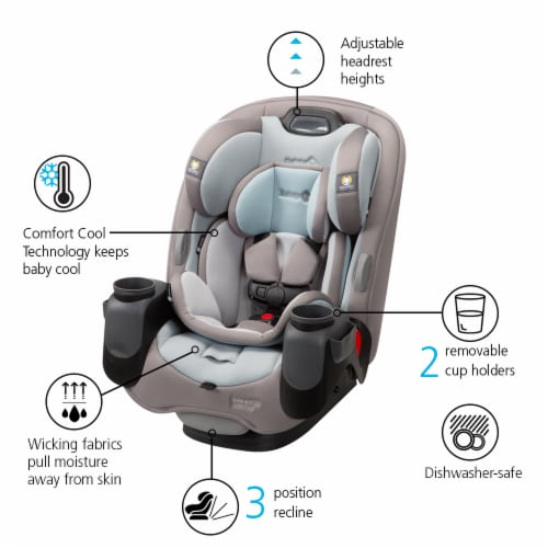 Safety 1st Grow and Go Comfort Cool All-in-One Convertible Car