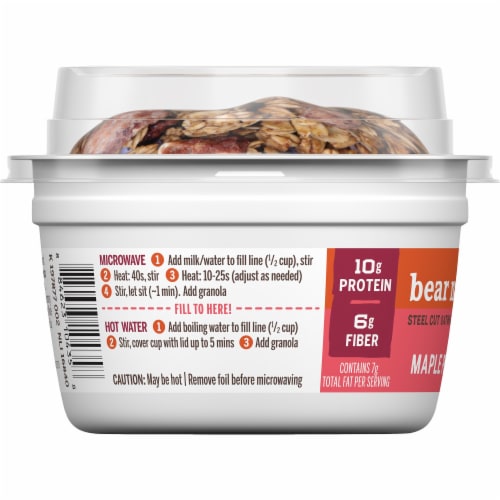 Bear Naked Maple Pecan Granola and Steel Cut Oatmeal Perspective: bottom