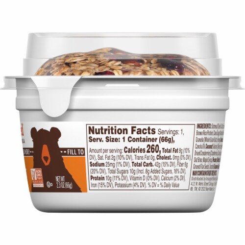 Bear Naked Fruit and Nut Granola and Steel Cut Oatmeal Perspective: bottom