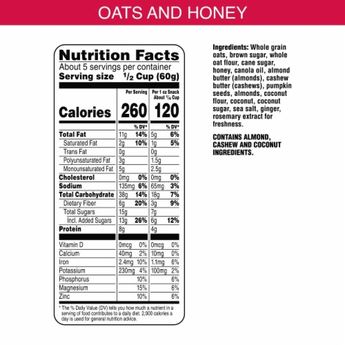 Bear Naked® Oats and Honey Granola Perspective: bottom