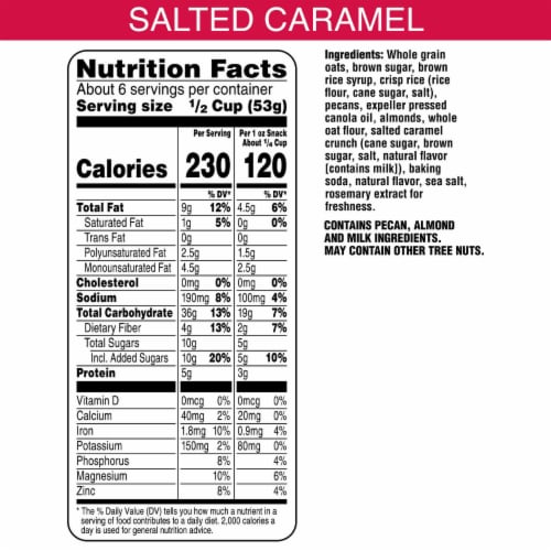 Bear Naked® Salted Caramel Crunch Granola Perspective: bottom
