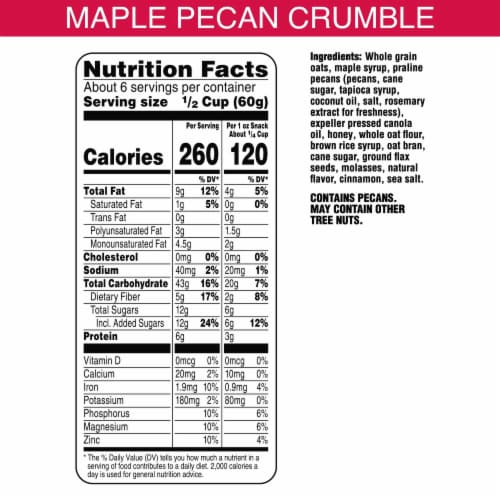 Bear Naked® Maple Pecan Crumble Granola Perspective: bottom