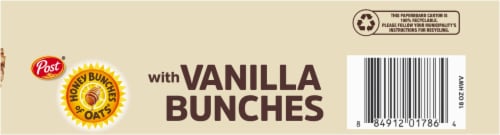 Post® Honey Bunches of Oats with Vanilla Granola Bunches Cereal Perspective: bottom