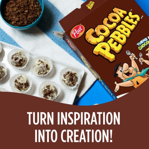 Post® Cocoa Pebbles Chocolate Cereal Perspective: bottom