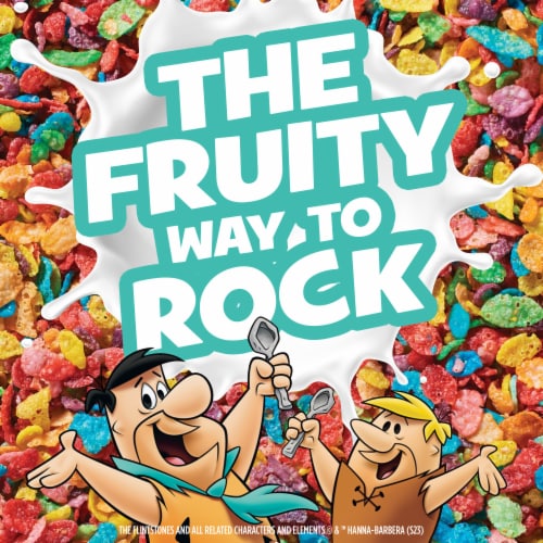 Post Fruity PEBBLES Cereal Fruity Kids Cereal Perspective: bottom
