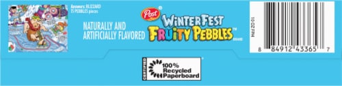 Post® WinterFest Fruity Pebbles™ Cereal Perspective: bottom