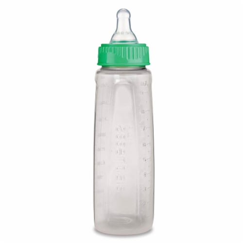 First Essentials by Nuk Clear View Bottle, 9Oz, 3Pk, Medium Flow White 9Oz Perspective: bottom