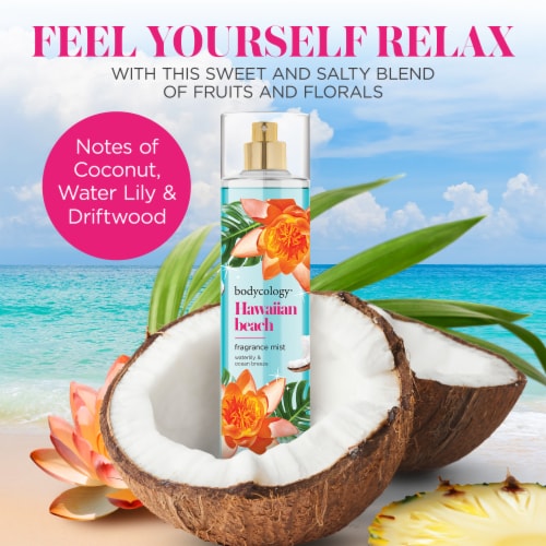 Bodycology® Hawaiian Beach Fragrance Mist Perspective: bottom