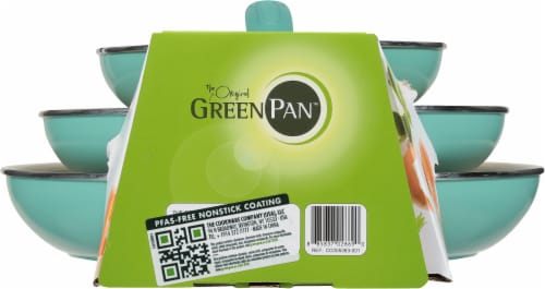 GreenPan Rio Frying Pan Set Healthy Ceramic Non Stick -Turquoise Perspective: bottom