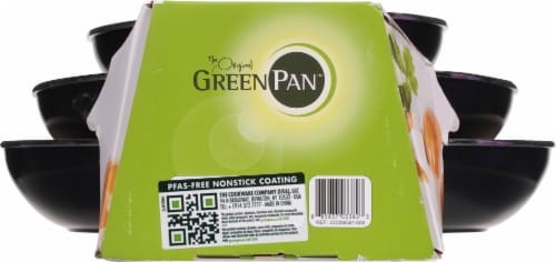GreenPan Rio Frying Pan Set Healthy Ceramic Non Stick - Black Perspective: bottom
