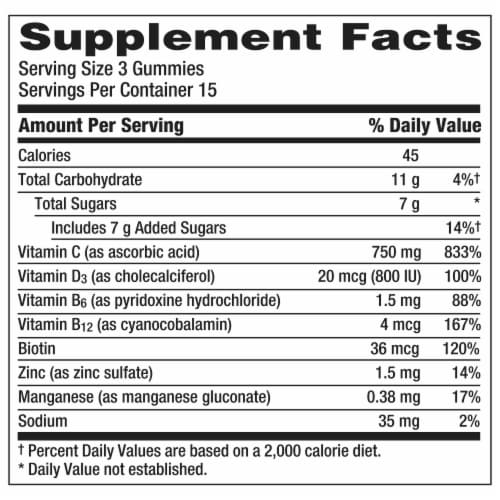 Emergen-C Immune+ Gummies Perspective: bottom