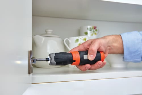 BLACK + DECKER Cordless Screwdriver - Black/Orange Perspective: bottom