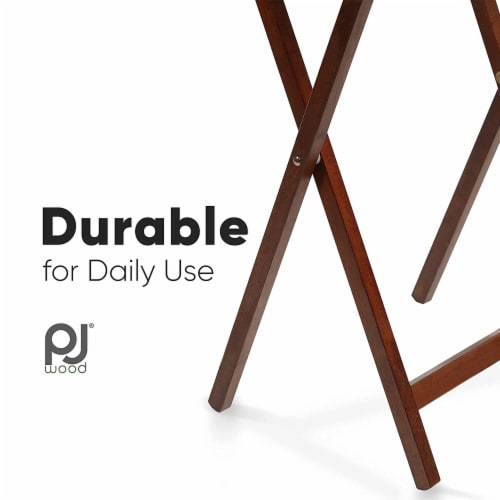 Tv tray on sale storage rack