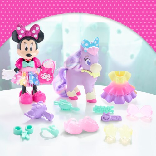 Disney Junior Minnie Mouse Groom & Glam Pony Set Perspective: bottom