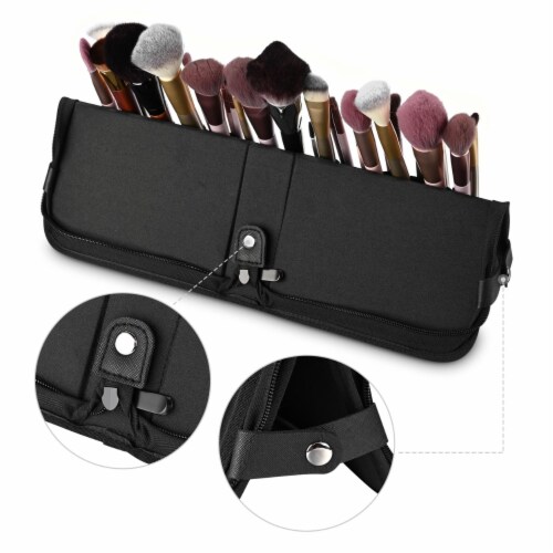 Byootique Portable Glitter Makeup Train Case Brush Holder Cosmetic Bag  Travel, 1 - Harris Teeter