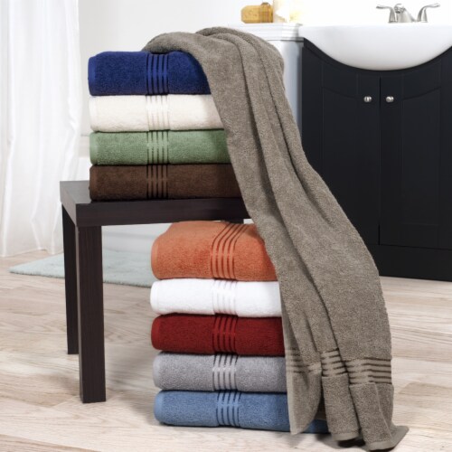 Queenzliving Elite 6 Piece Luxury Bathroom Towel Gift Set - 650 GSM Su