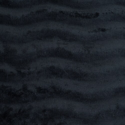 Lavish Home 2 Piece Memory Foam Bath Mat Set - Black Perspective: bottom