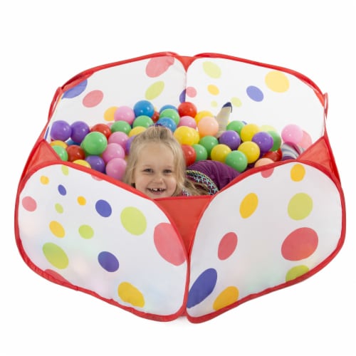 Hey Play 80-DZ-BP Kids Pop-Up Six-Sided Ball Pit Tent Perspective: bottom