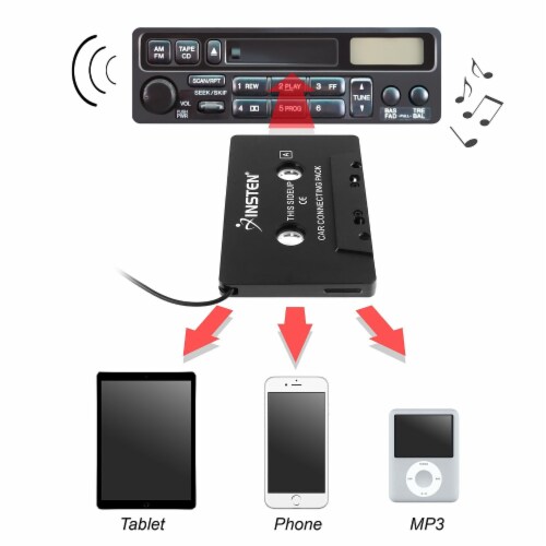 Car Cassette Tape Adapter, 3.5mm Headphone Jack Audio Cassette To Aux  Adapter Noise Reduction For Mobile Phones For MP3 