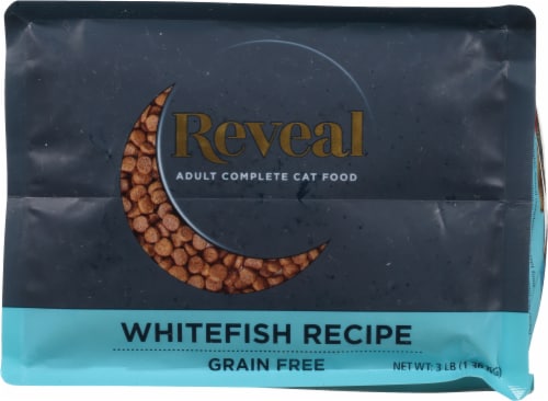 Reveal Adult Complete Dry Cat Food Whitefish Recipe Perspective: bottom