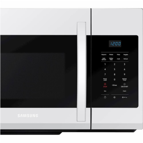 Samsung ME17R7021EW 1.7 Cu. Ft. White Over-the-Range Microwave Perspective: bottom