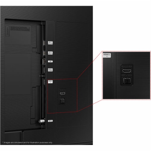 Samsung 43 inch Q60B QLED 4K TV Perspective: bottom