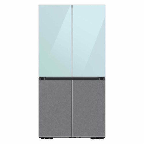 Samsung RAF18DBBQL Bespoke 4-Door Flex Refrigerator Panel - Bottom Panel - Stainless Steel Perspective: bottom