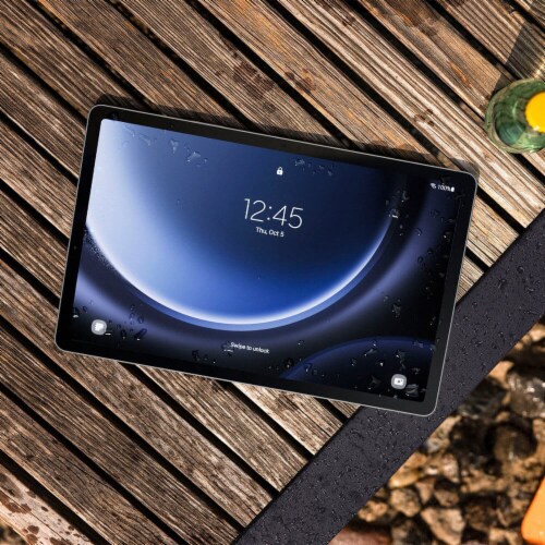 Samsung SMX510NZAAXA 10.9 inch Galaxy Tab S9 FE - 128GB - S-Pen - Gray Perspective: bottom