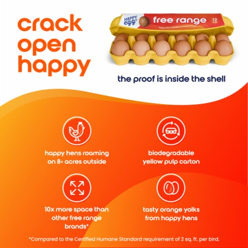 Happy Egg Co.® Free Range Brown Eggs Perspective: bottom