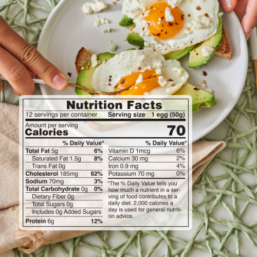 Happy Egg Co.® Free Range Large Brown Organic Eggs Perspective: bottom