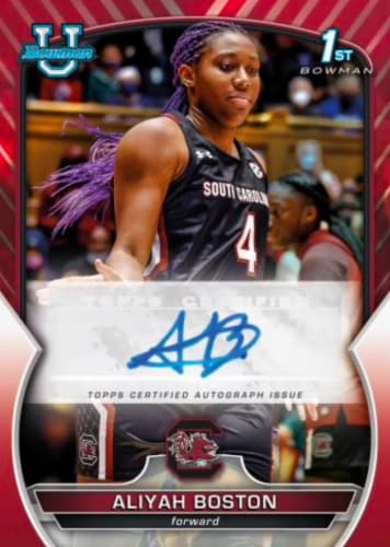2022/23 Bowman University Chrome Basketball Value Box (Sports Trading Cards) Perspective: bottom