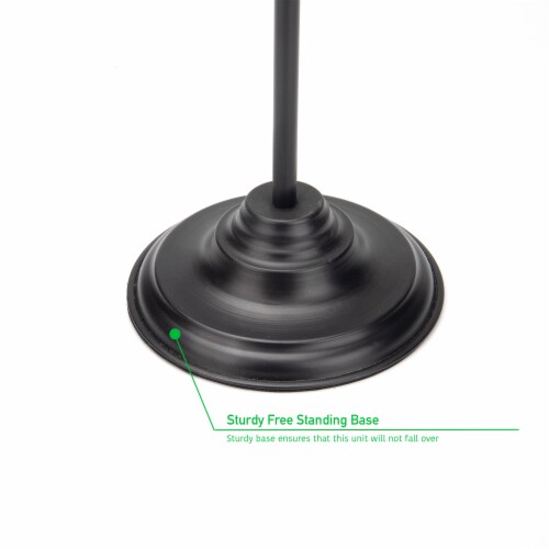 Mind Reader Freestanding Toilet Paper Holder - Black Perspective: bottom