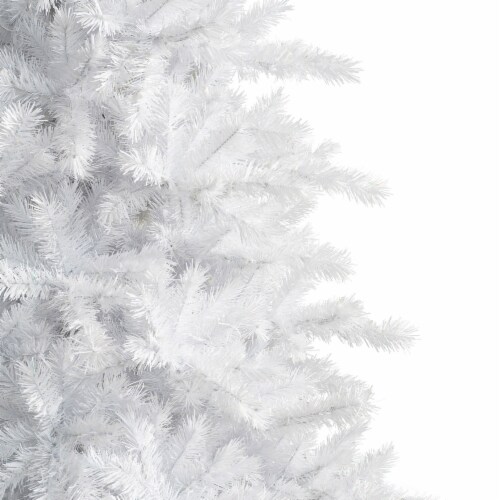 Treetopia Moonlight White 7 Foot Artificial Unlit Christmas Holiday Tree w/Stand Perspective: bottom