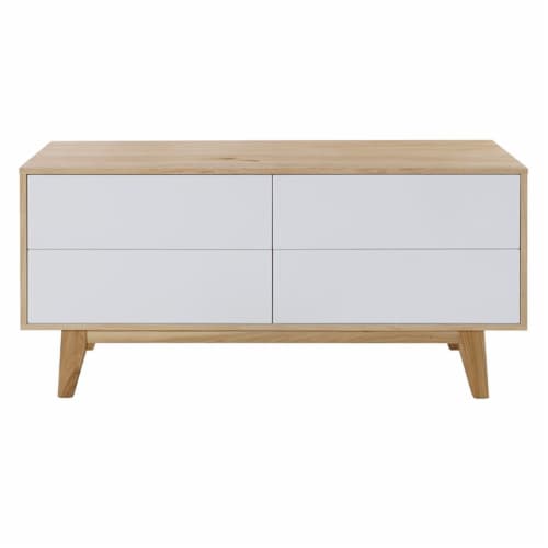 Elle Decor Giselle Sideboard in French Oak Perspective: bottom