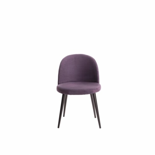Elle Decor Cami Vanity Chair in French Violet Perspective: bottom