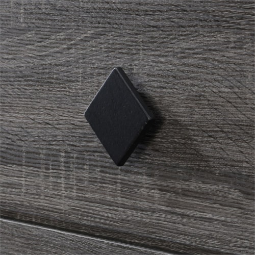 Adore Decor Micah 2 Drawer Nightstand Gray Perspective: bottom