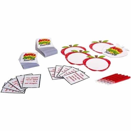 Apples to Apples Freestyle Card Game Hilarious Word Play Mattel Family Fun Perspective: bottom
